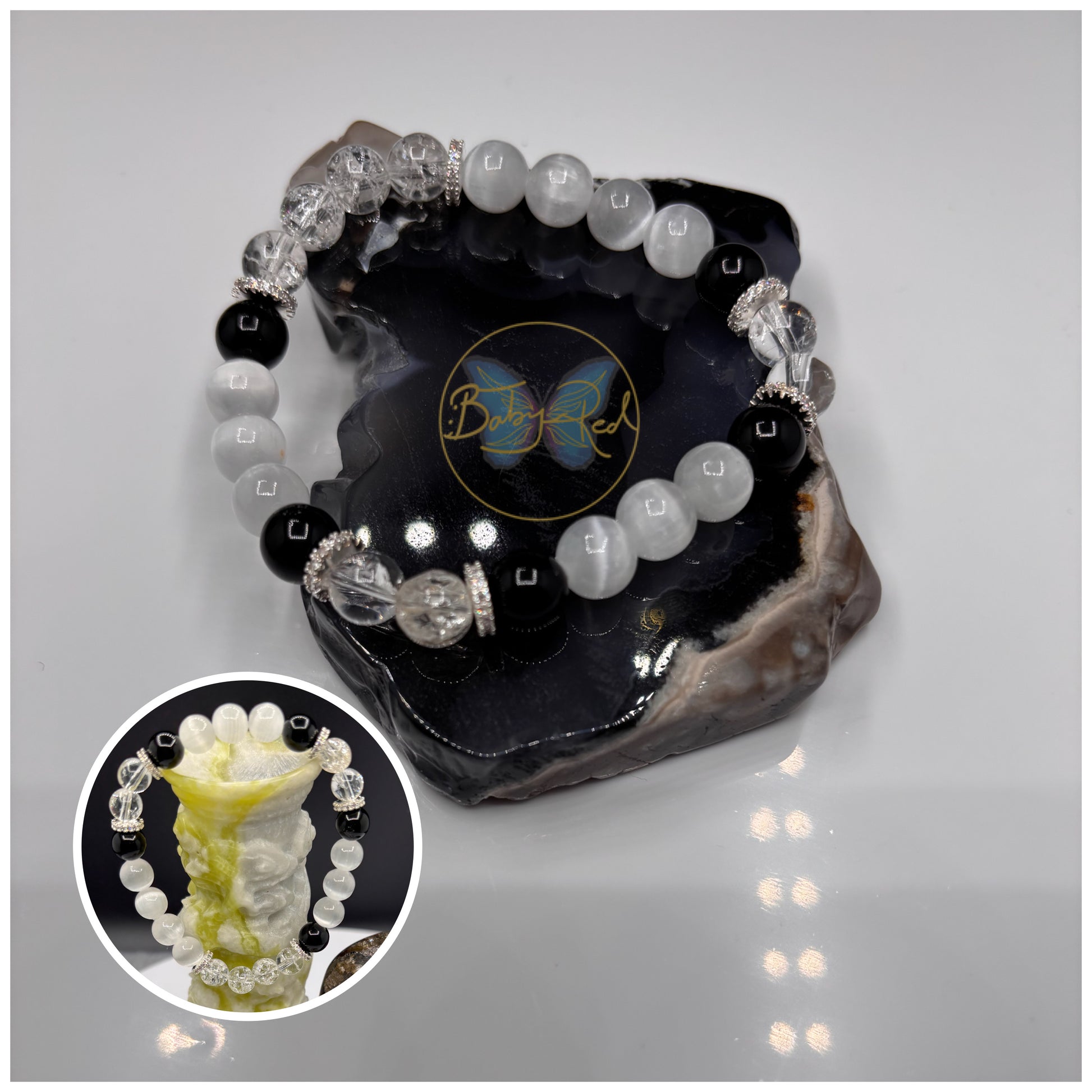 Clear Obsidian Selenite