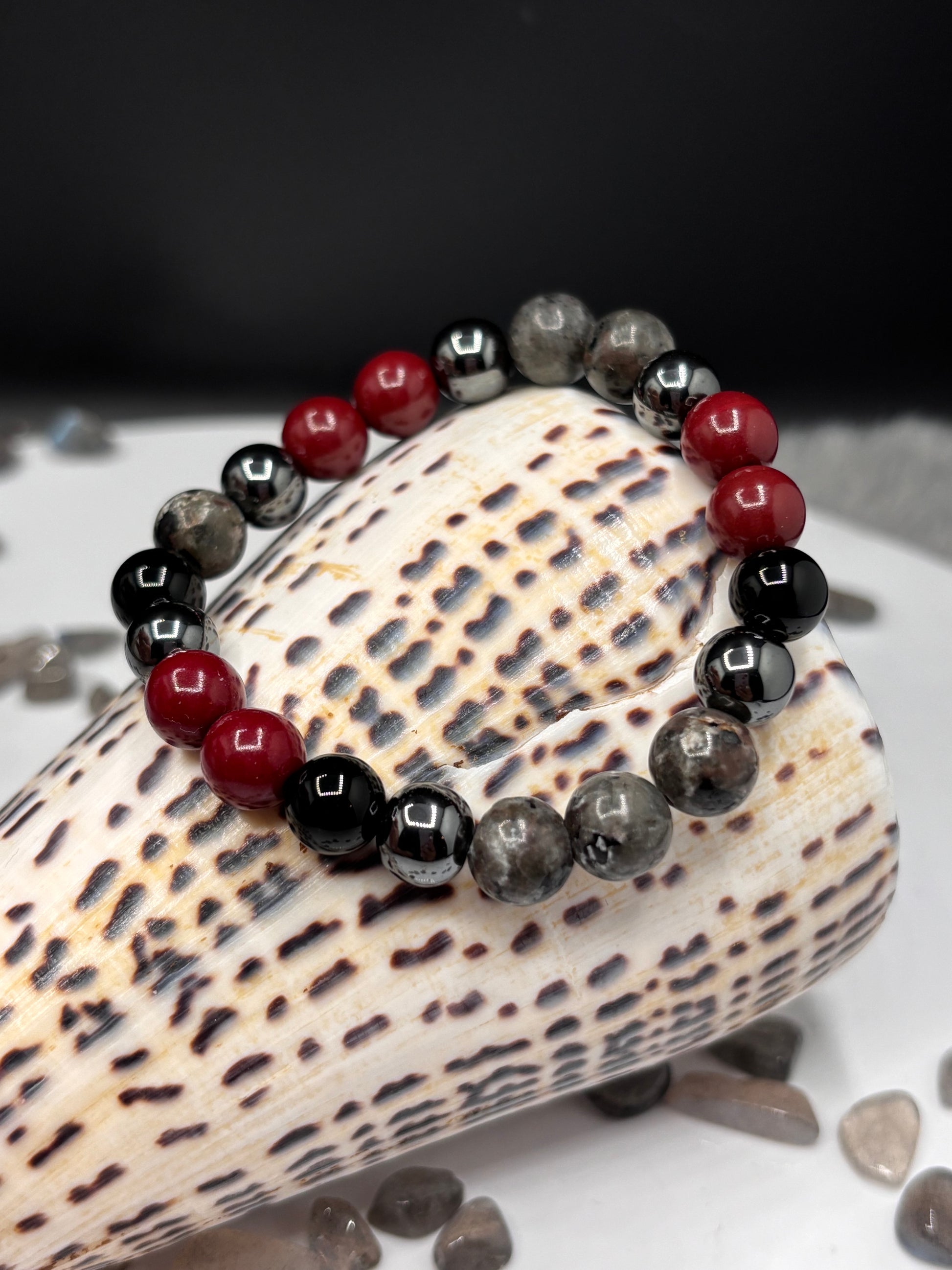 Youperlite, Hematite, Obsidian, & Cinnabar