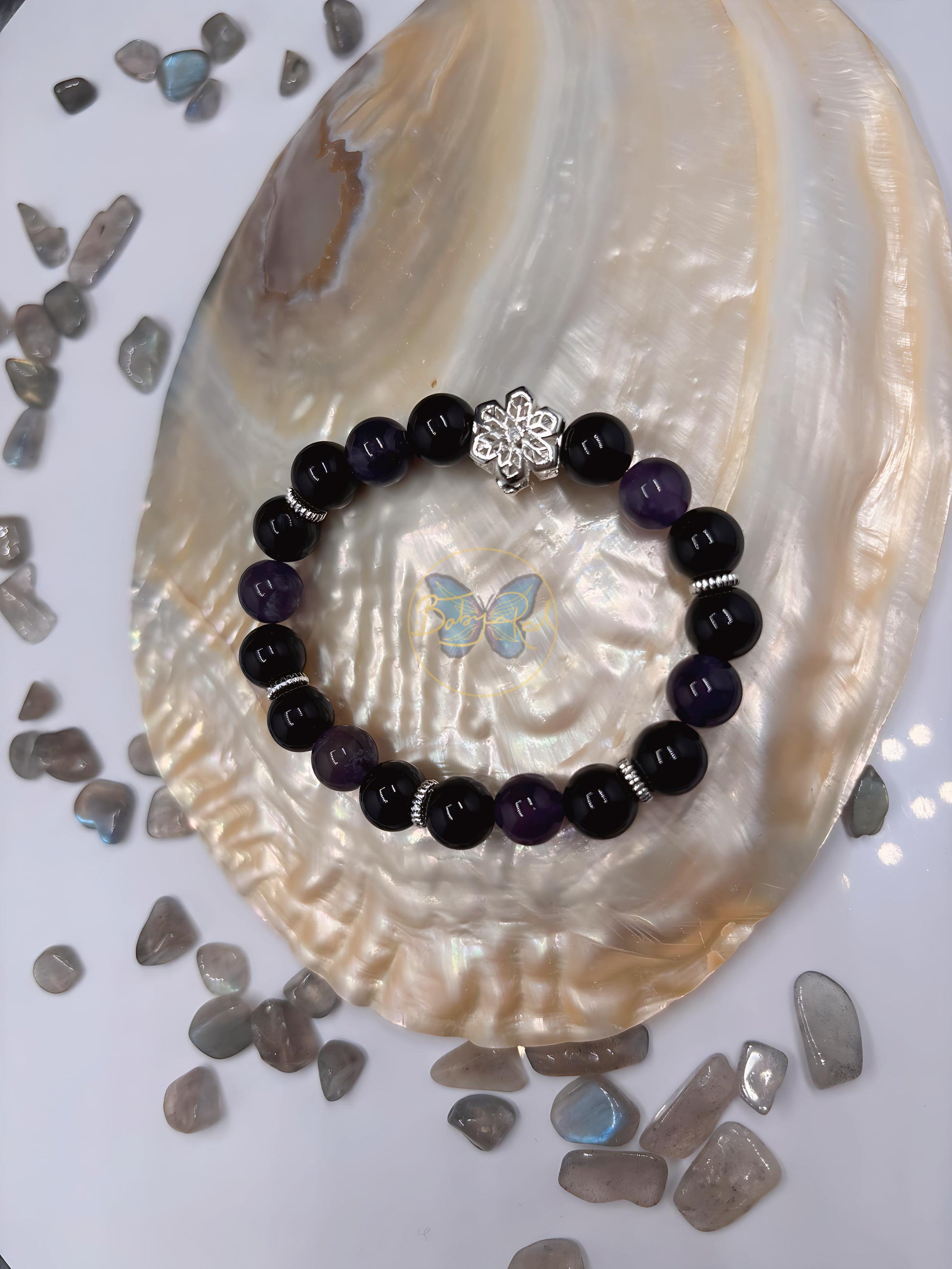 Amethyst with Snowflake