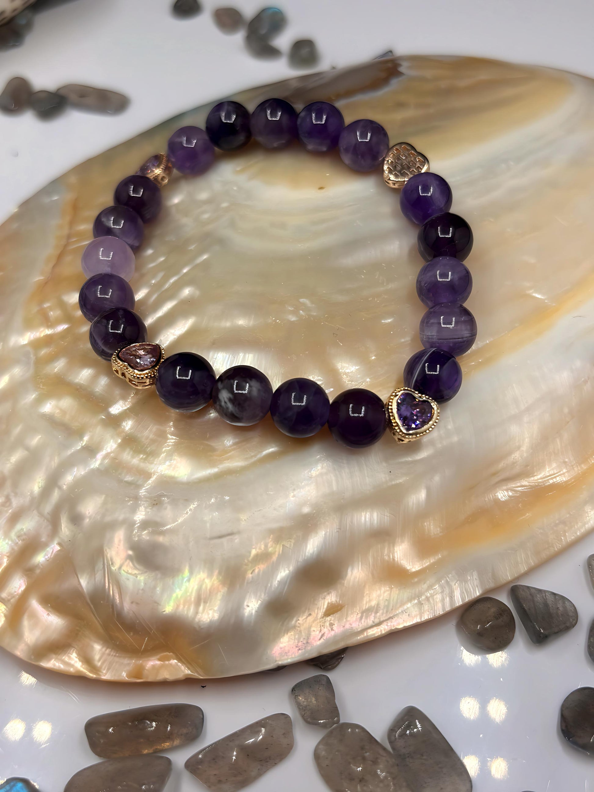 Amethyst with Heart