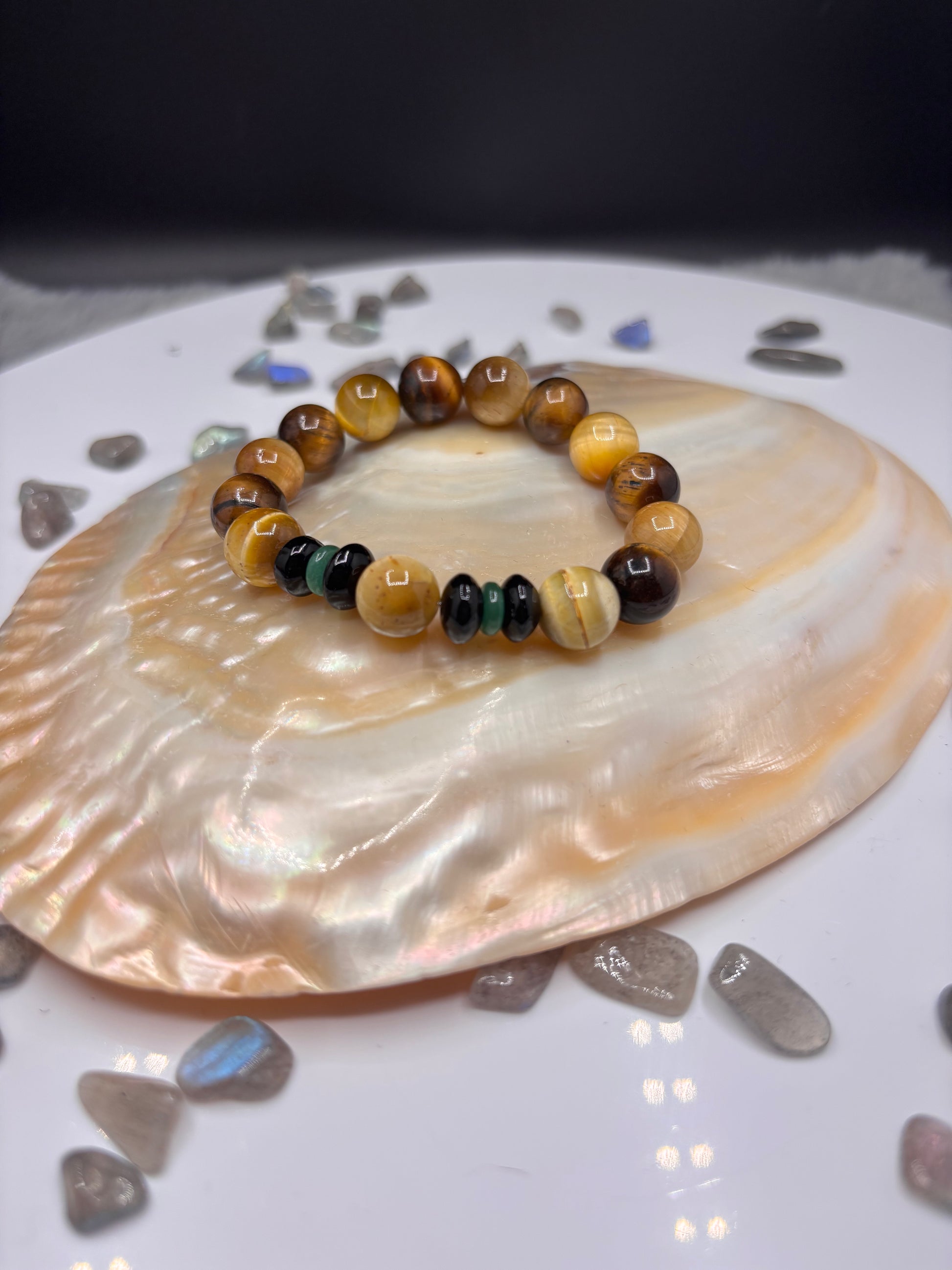 Tiger Eye, Obsidian & Aventurine