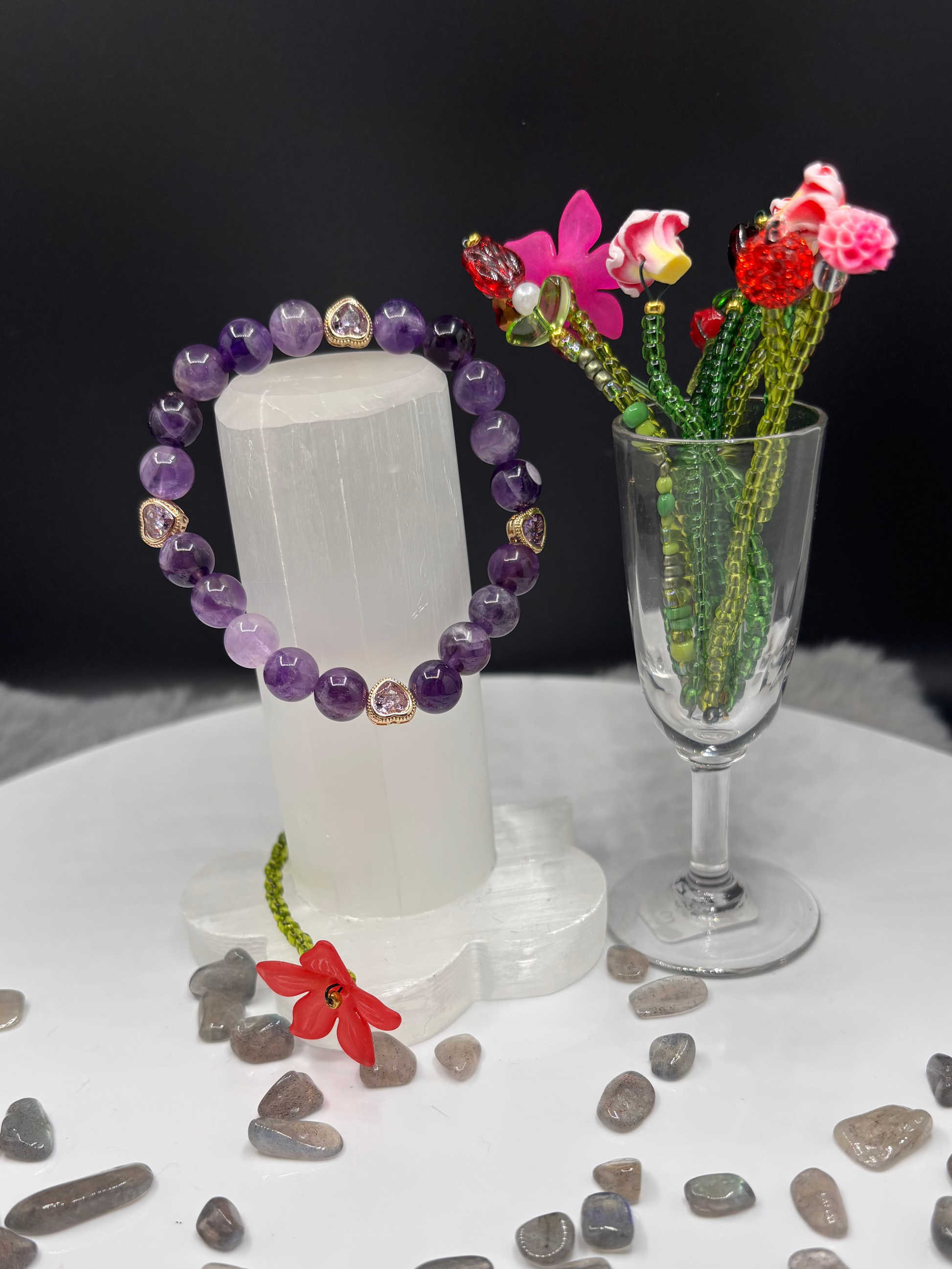 Amethyst with Heart