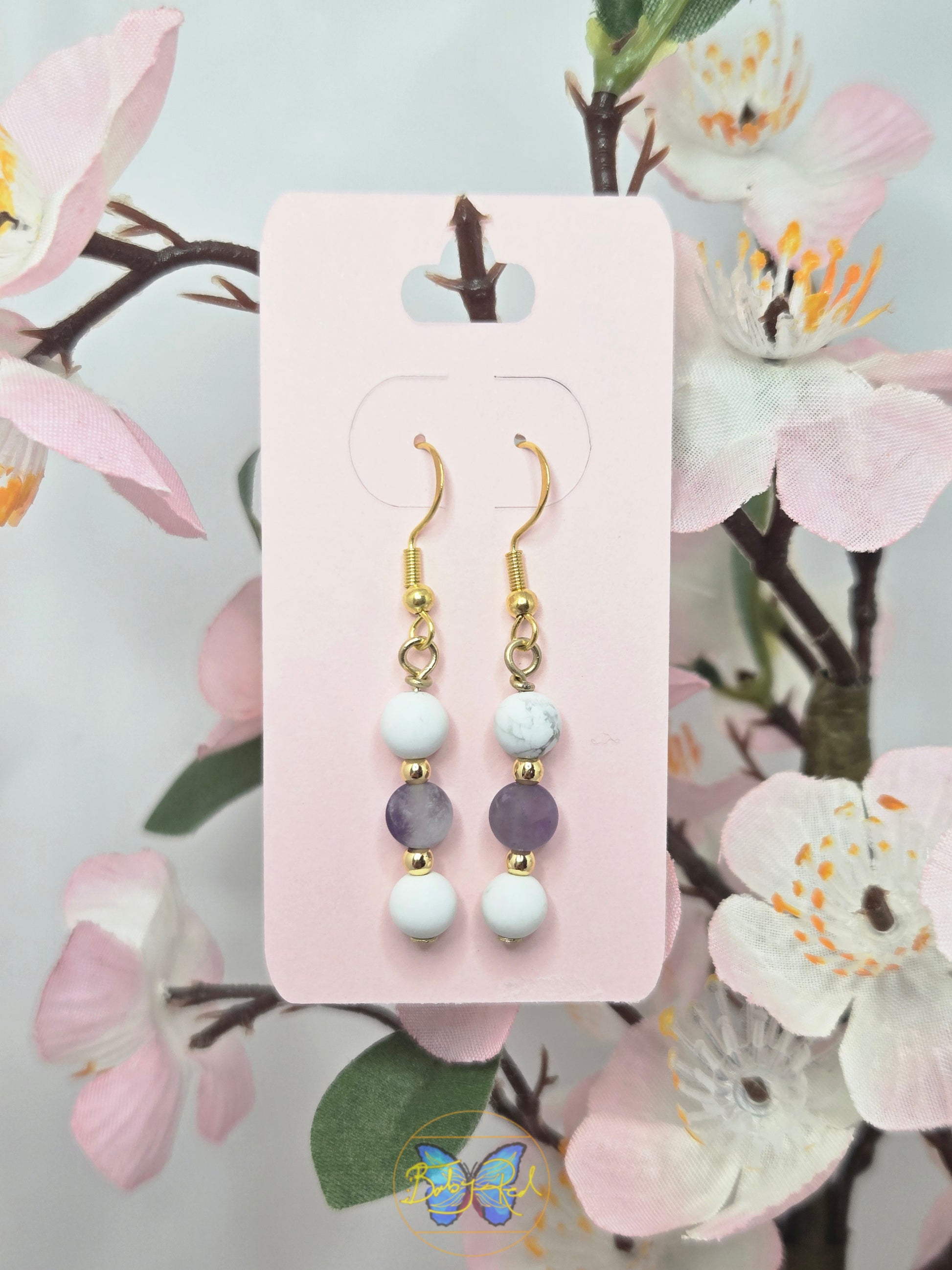 Mini Marble Earring