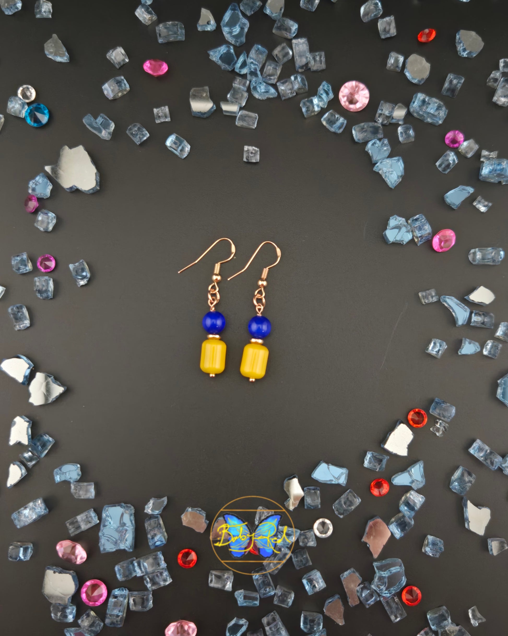 Blue-Orange Hibiscus