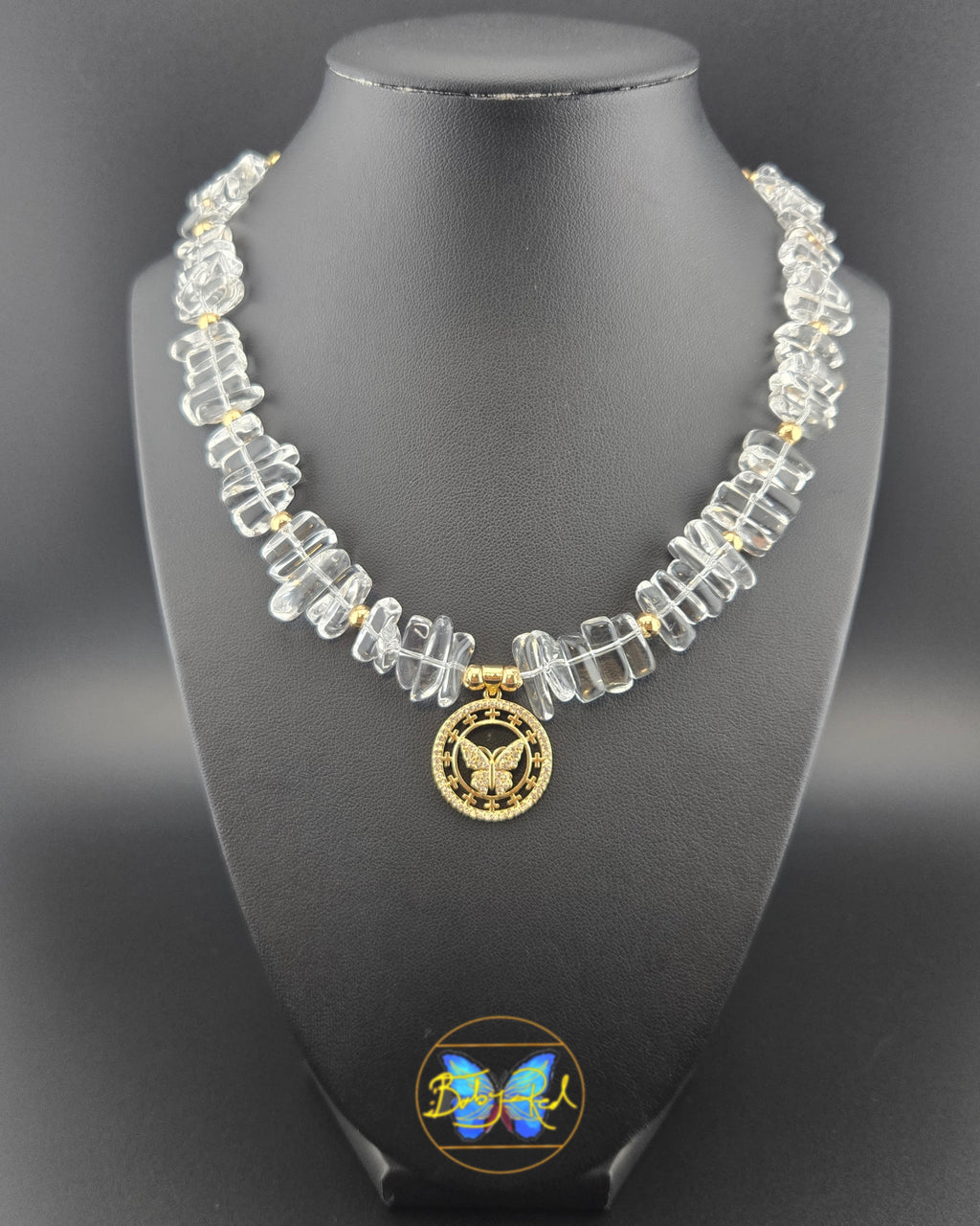 1. Clear Quartz butterfly