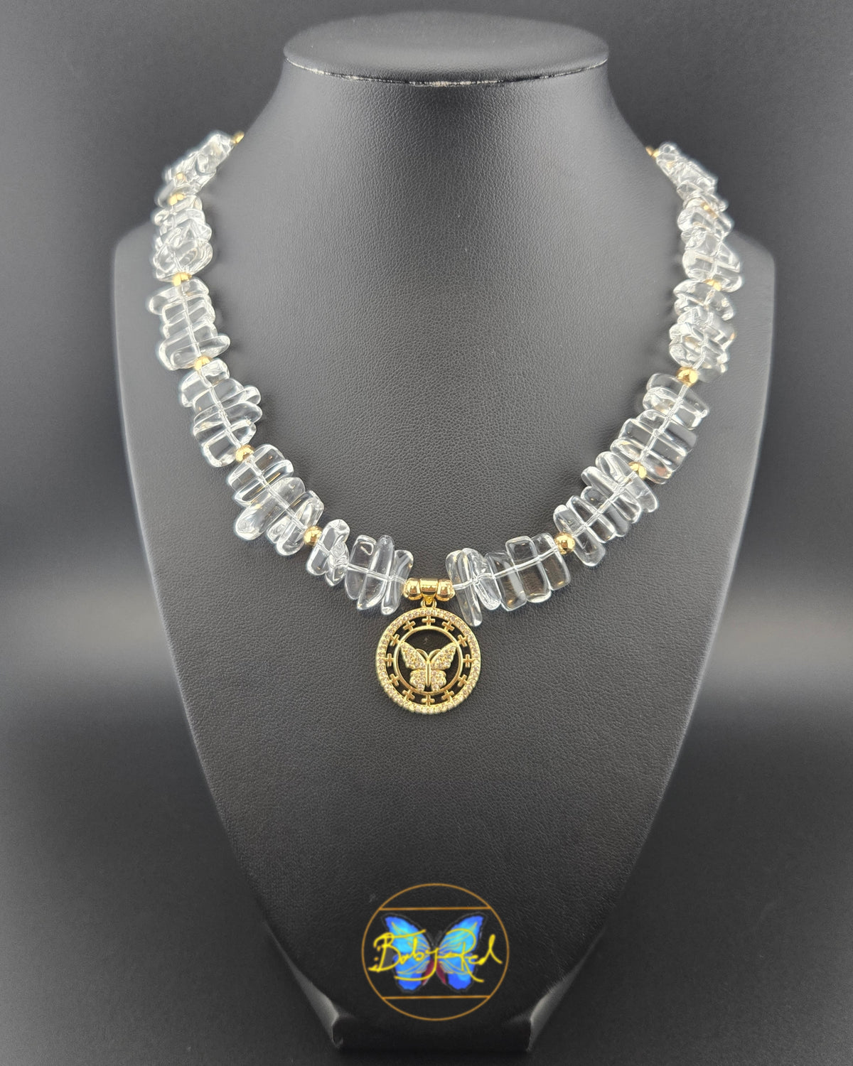 1. Clear Quartz butterfly
