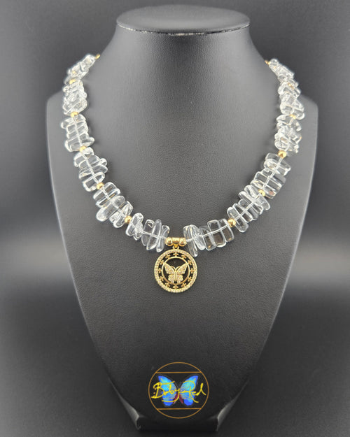 1. Clear Quartz butterfly
